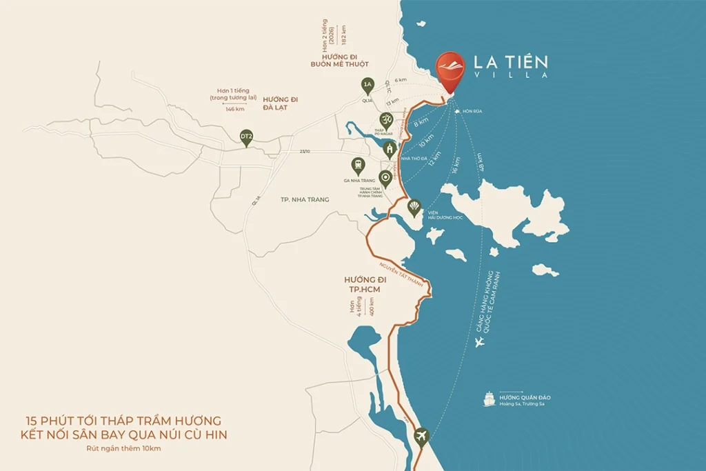 Vị trí dự án La Tiên Villa Nha Trang